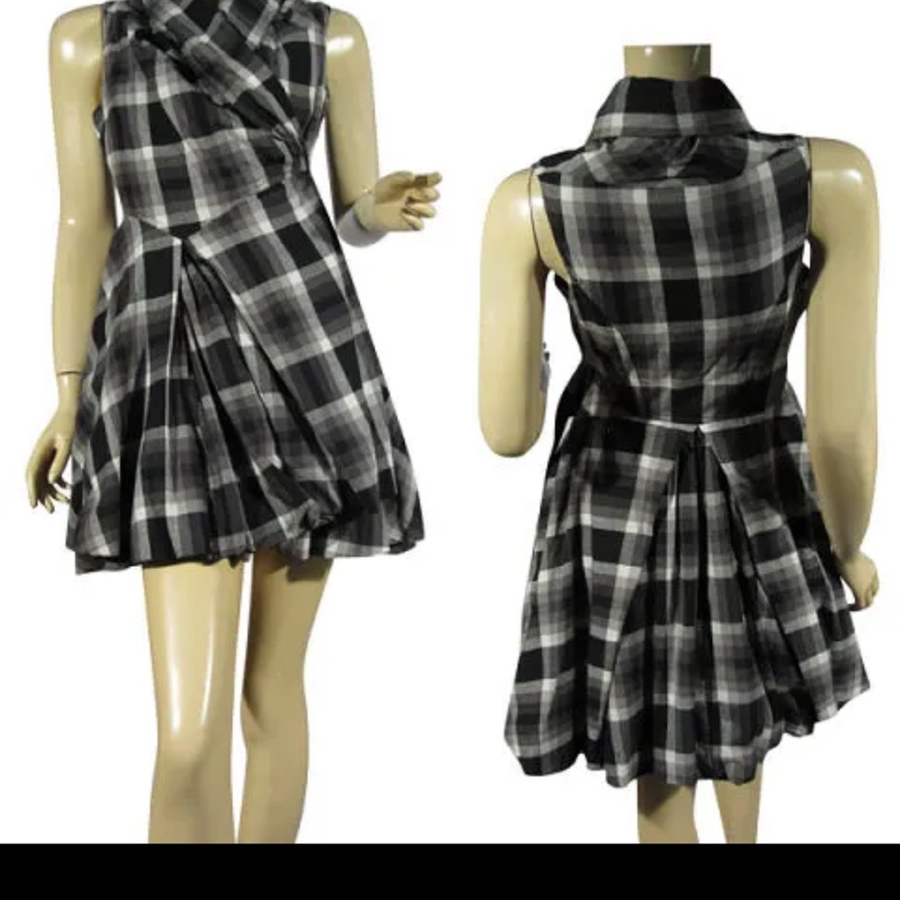 Chic Black and White Backstage Dress